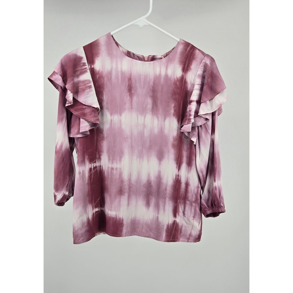 Udel NY Womens Tie Dye Top Purple/Pink NWT Size Small